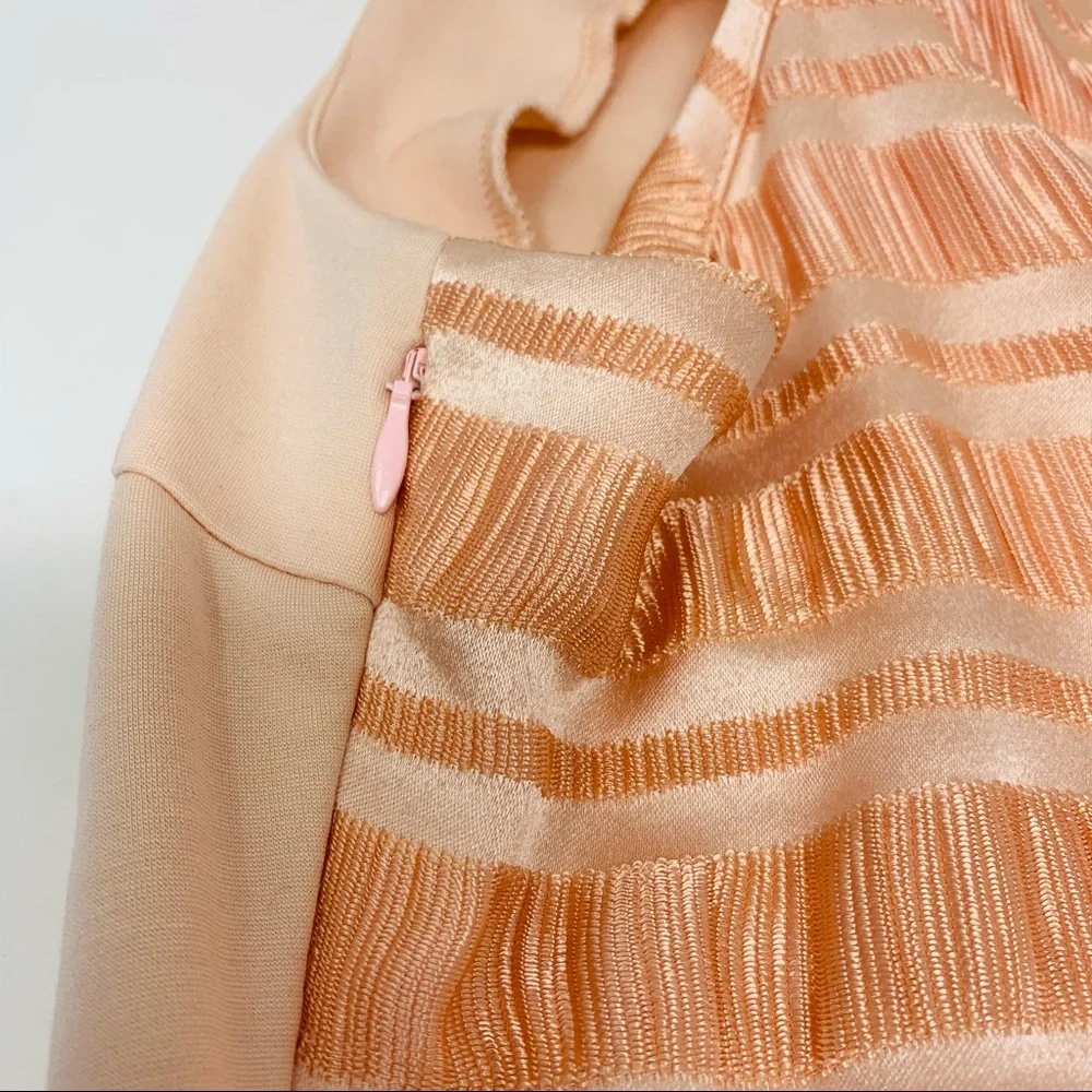 Marienbad Sleeveless Cotton Blend Blush Mini Dress Size M